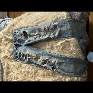 garage ripped mom jeans